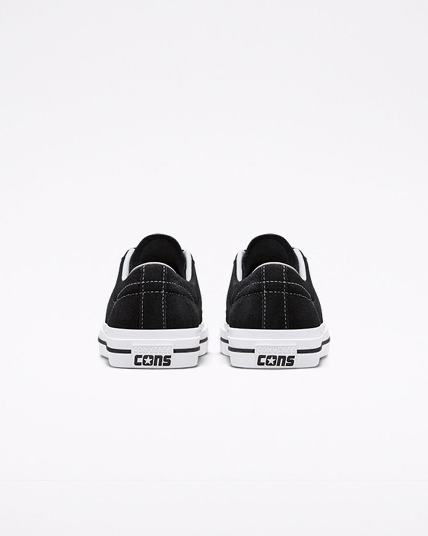 Skate Topanky Converse CONS One Star Pro Semisove Damske Čierne Biele | SK 5EX11J1